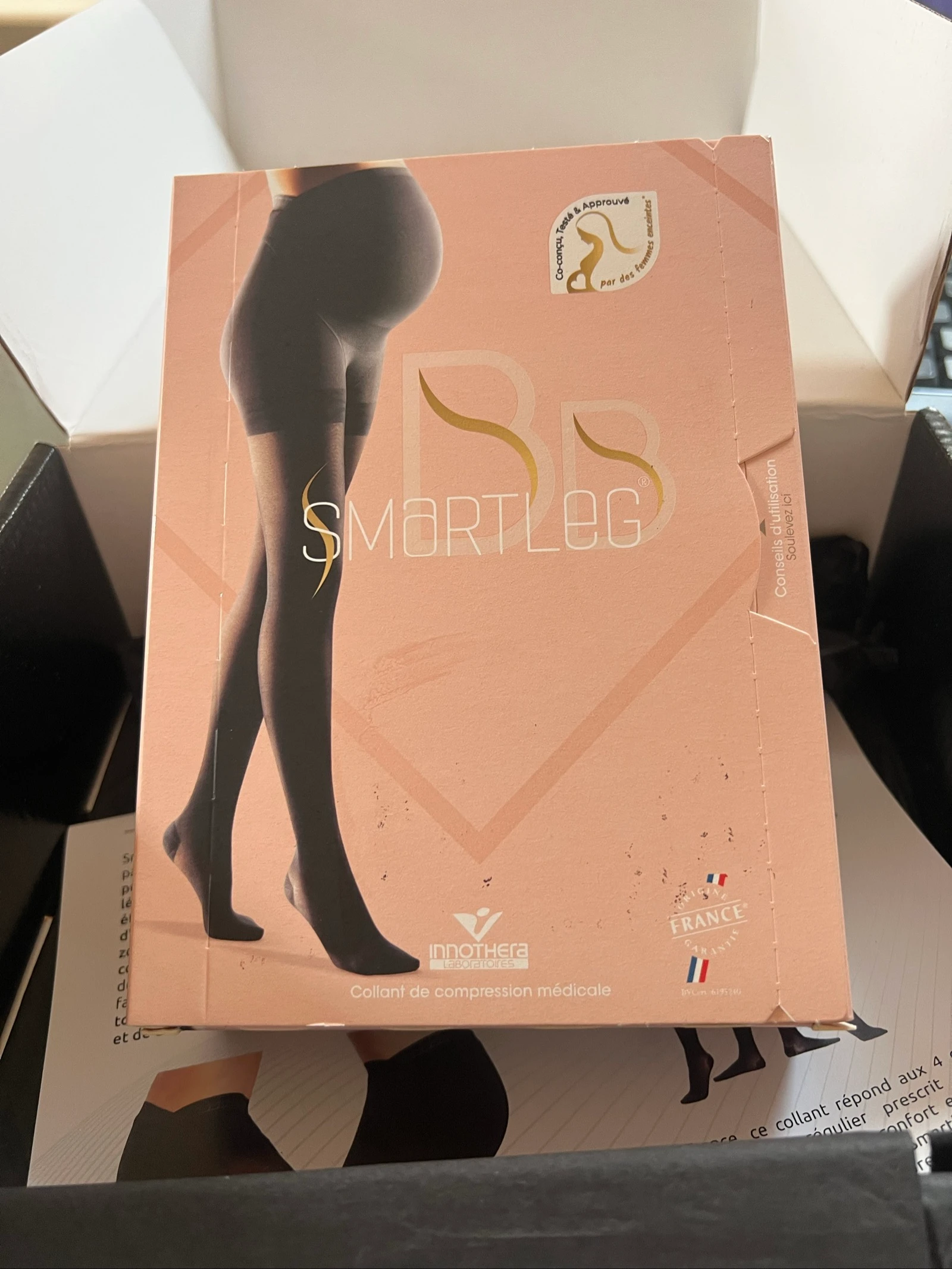Collant Maternité de contention Classe 2 Smartleg BB Semi-Transparent INNOTHERA